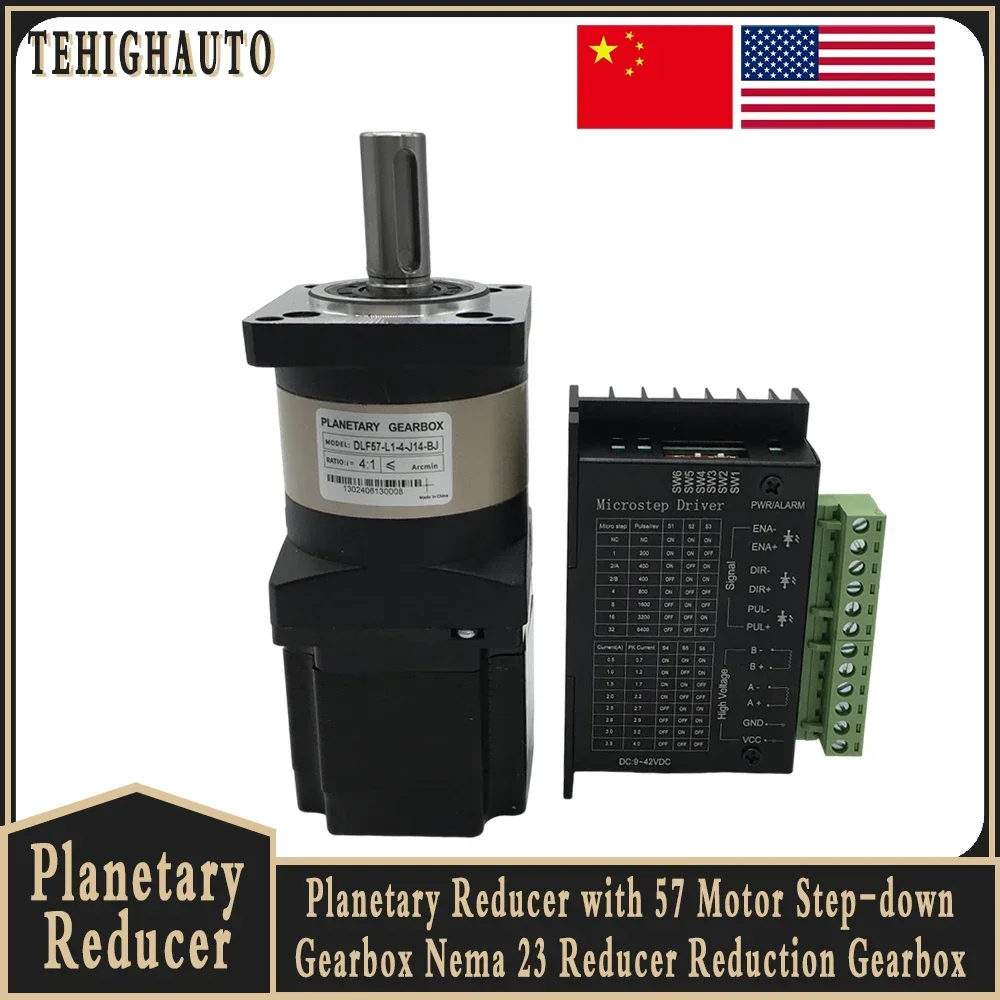 Nema 23 Closed Loop Stepper Motor Driver Kit - Планетарный редуктор 57 Двигатель TB6600 Комплект