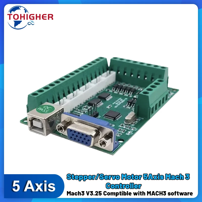 5 Axis Cnc Breakout Board Interface Mach3 - 5-осевая интерфейсная плата Mach3, коммутационная плата,
