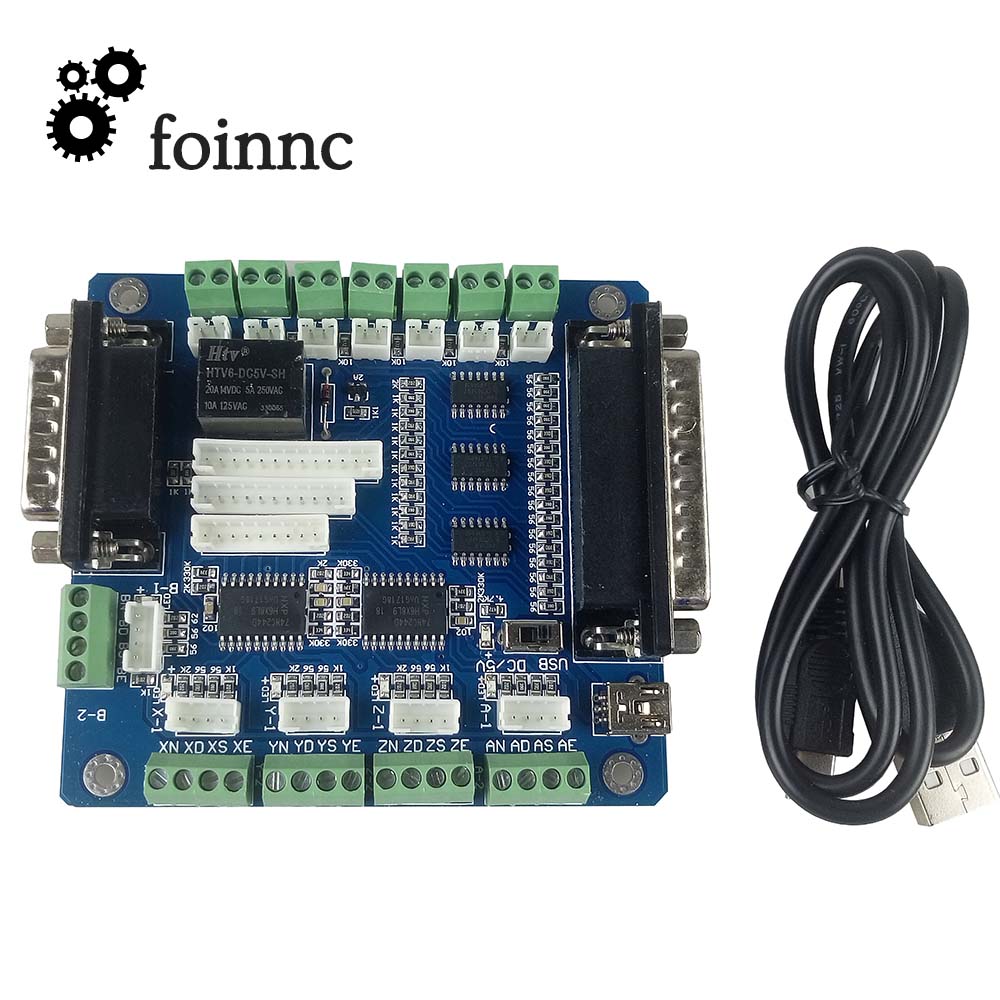 5 Axis Cnc Breakout Board Interface Mach3 - Mach3 5 оси ЧПУ коммутационная плата