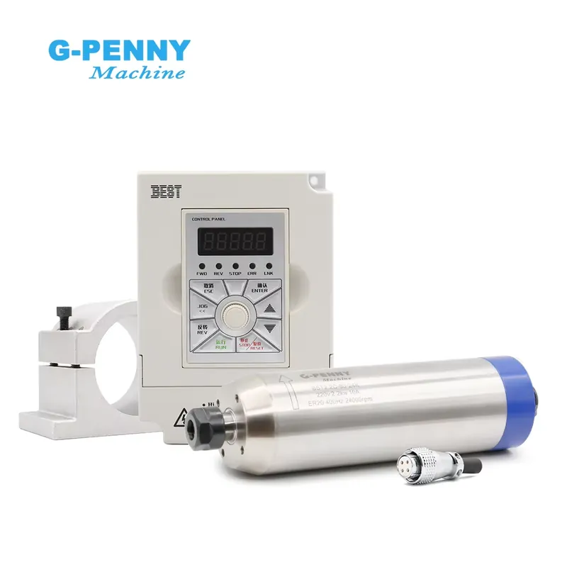 2.2Kw Water Cooled Spindle Kit Vfd - G-penny 2.2 кВт ER20 D80 Комплект