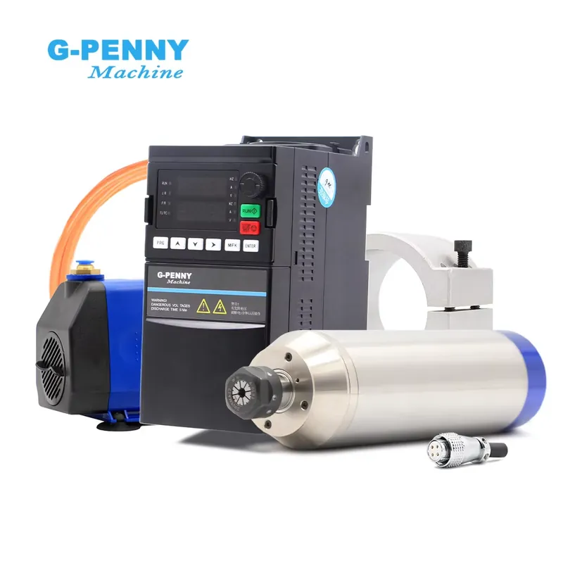 2.2Kw Water Cooled Spindle Kit Vfd - Шпиндельный комплект G-Penny 2.2кВт ER20 D80