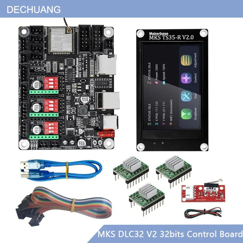 Grbl 32 Bit Control Board Offline Display - Контроллер MKS DLC32 V2 GRBL с