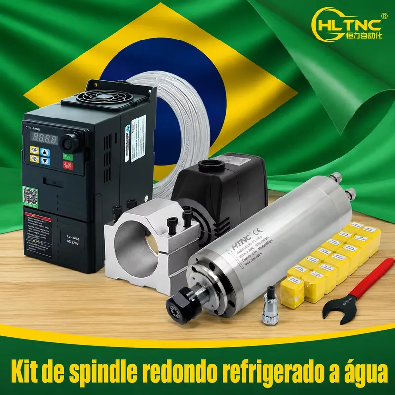 2.2Kw Water Cooled Spindle Kit Vfd - Шпиндель с водяным охлаждением 2,2 кВт,