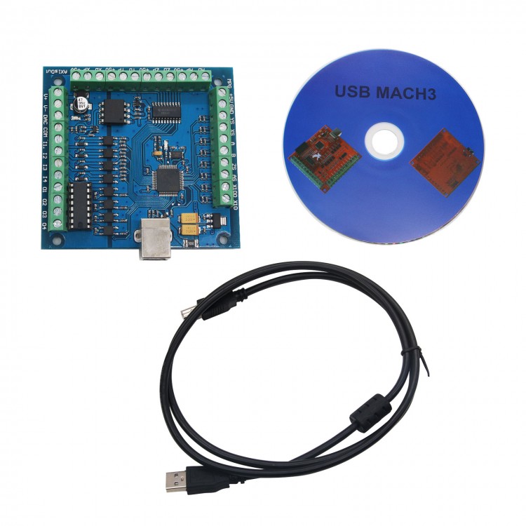 Mach3 Usb Cnc Controller 4 Axis 100Khz - Контроллерная плата MACH3 с 4-мя осями