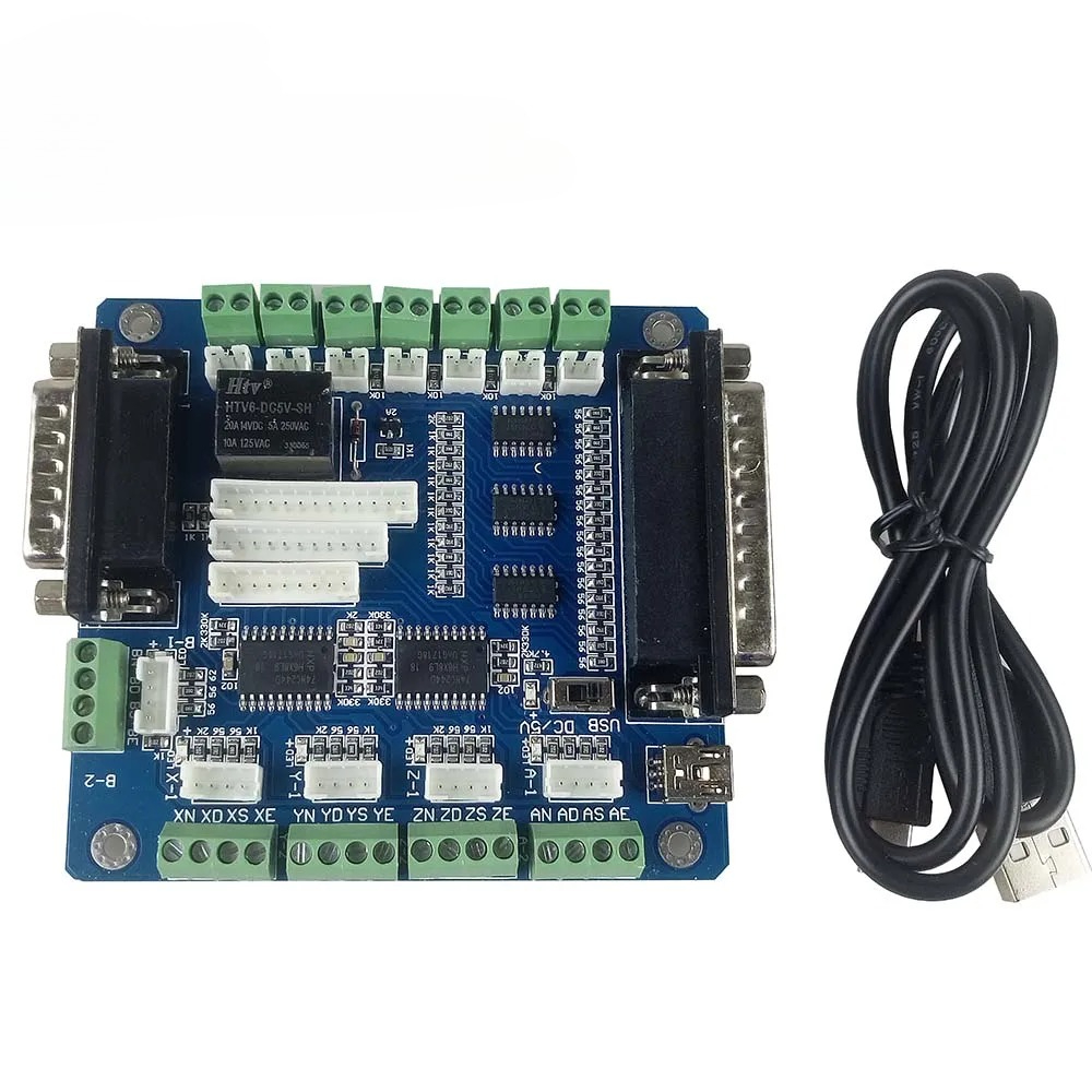 5 Axis Cnc Breakout Board Interface Mach3 - Плата управления Mach3 для 5-осевого станка