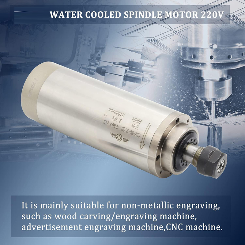 Er20 Collet Chuck Spindle Motor 220V - 2,2 кВт 1,5 кВт двигатель шпинделя