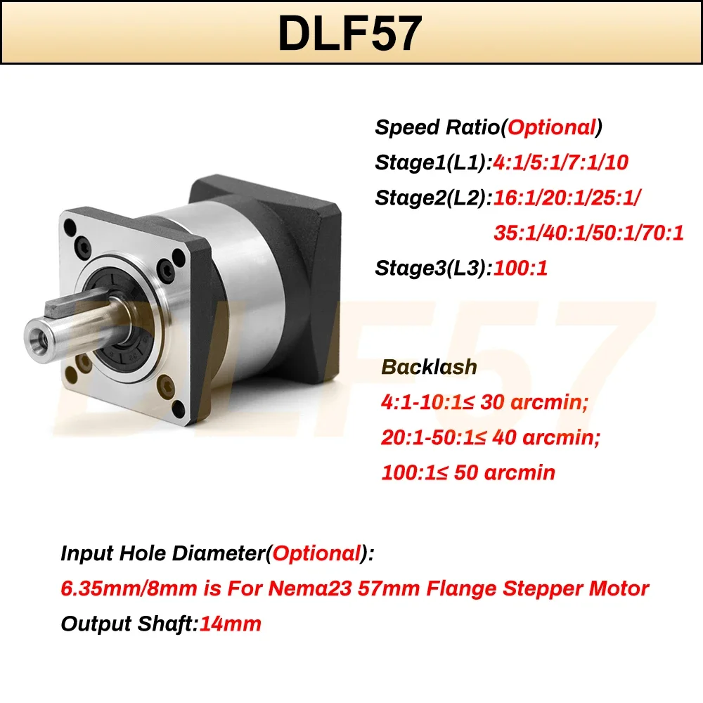 6,35/8/11/14 мм входной планет – обзор и цена Planetary Gearbox Reducer Nema 23 34