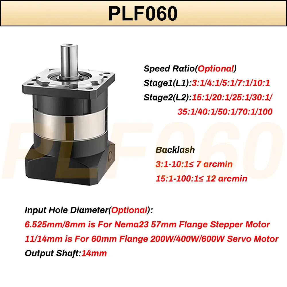 6,35/8/11/14 мм входной планет – обзор и цена Planetary Gearbox Reducer Nema 23 34