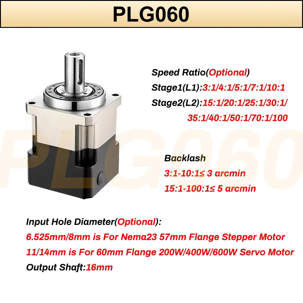 6,35/8/11/14 мм входной планет – обзор и цена Planetary Gearbox Reducer Nema 23 34
