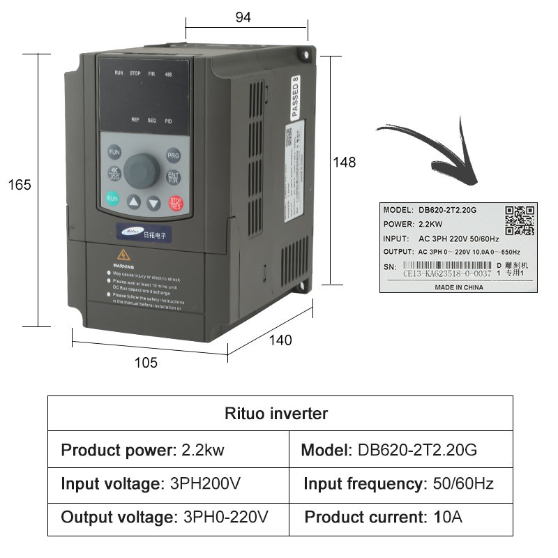 Комплект шпинделя с водяным ох – обзор и цена 2.2Kw Water Cooled Spindle Kit Vfd