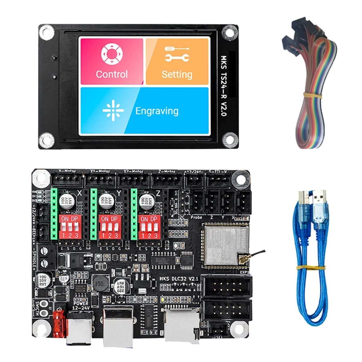 Новая электронная плата управл – обзор и цена Grbl 32 Bit Control Board Offline Display