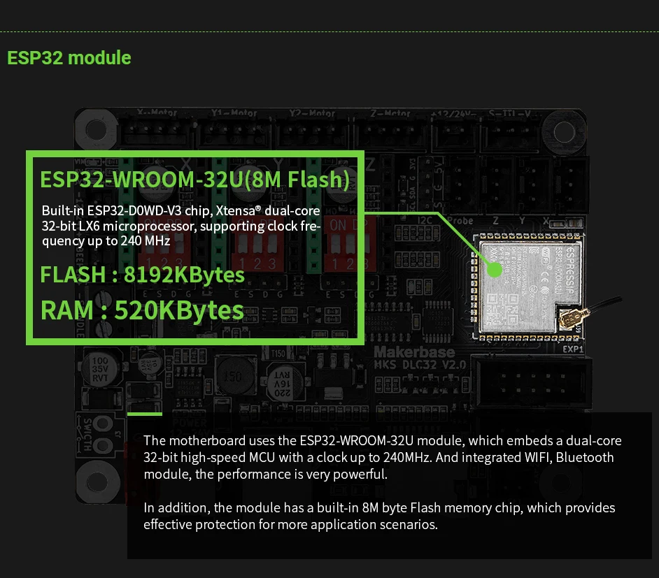 Makerbase MKS DLC32 V2.1 32-би – обзор и цена Grbl 32 Bit Control Board Offline Display