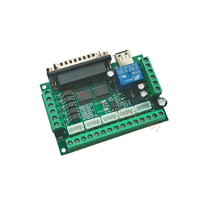 1 шт. 5-осевая коммутационная  – обзор и цена 5 Axis Cnc Breakout Board Interface Mach3