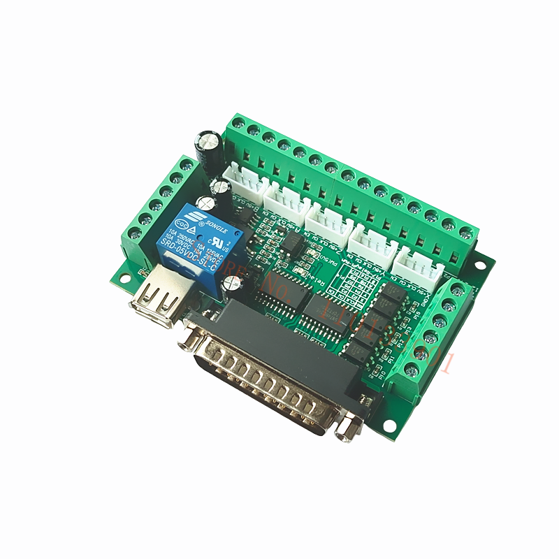 1 шт. 5-осевая коммутационная  – обзор и цена 5 Axis Cnc Breakout Board Interface Mach3
