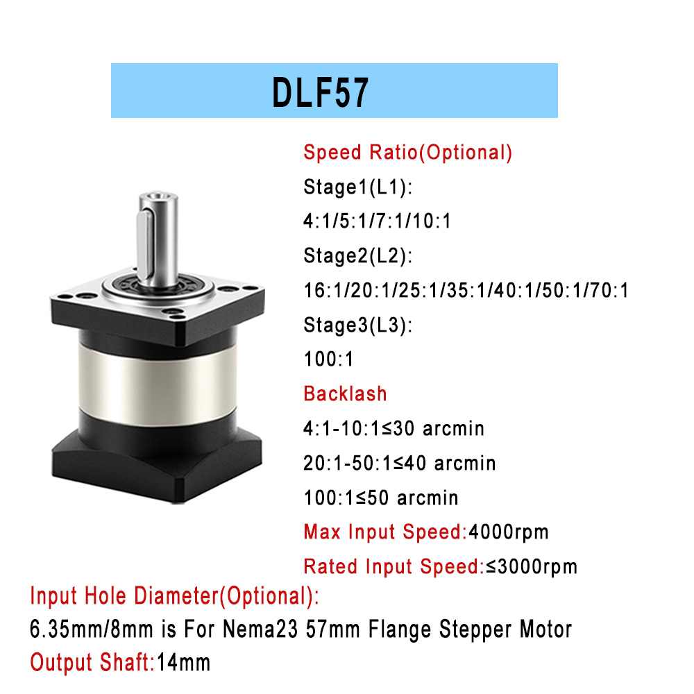 Планетарный редуктор 57/86 мм  – обзор и цена Planetary Gearbox Reducer Nema 23 34