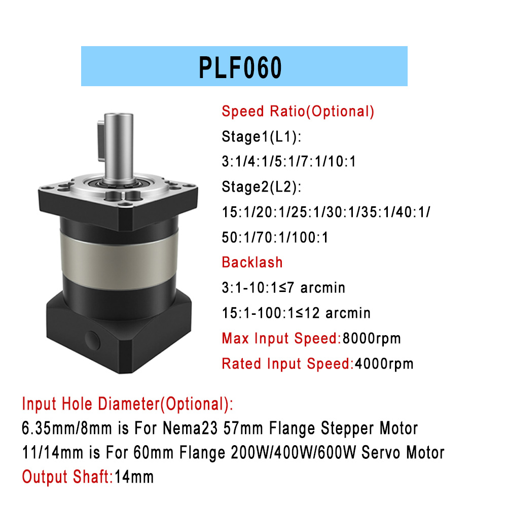 Планетарный редуктор 57/86 мм  – обзор и цена Planetary Gearbox Reducer Nema 23 34