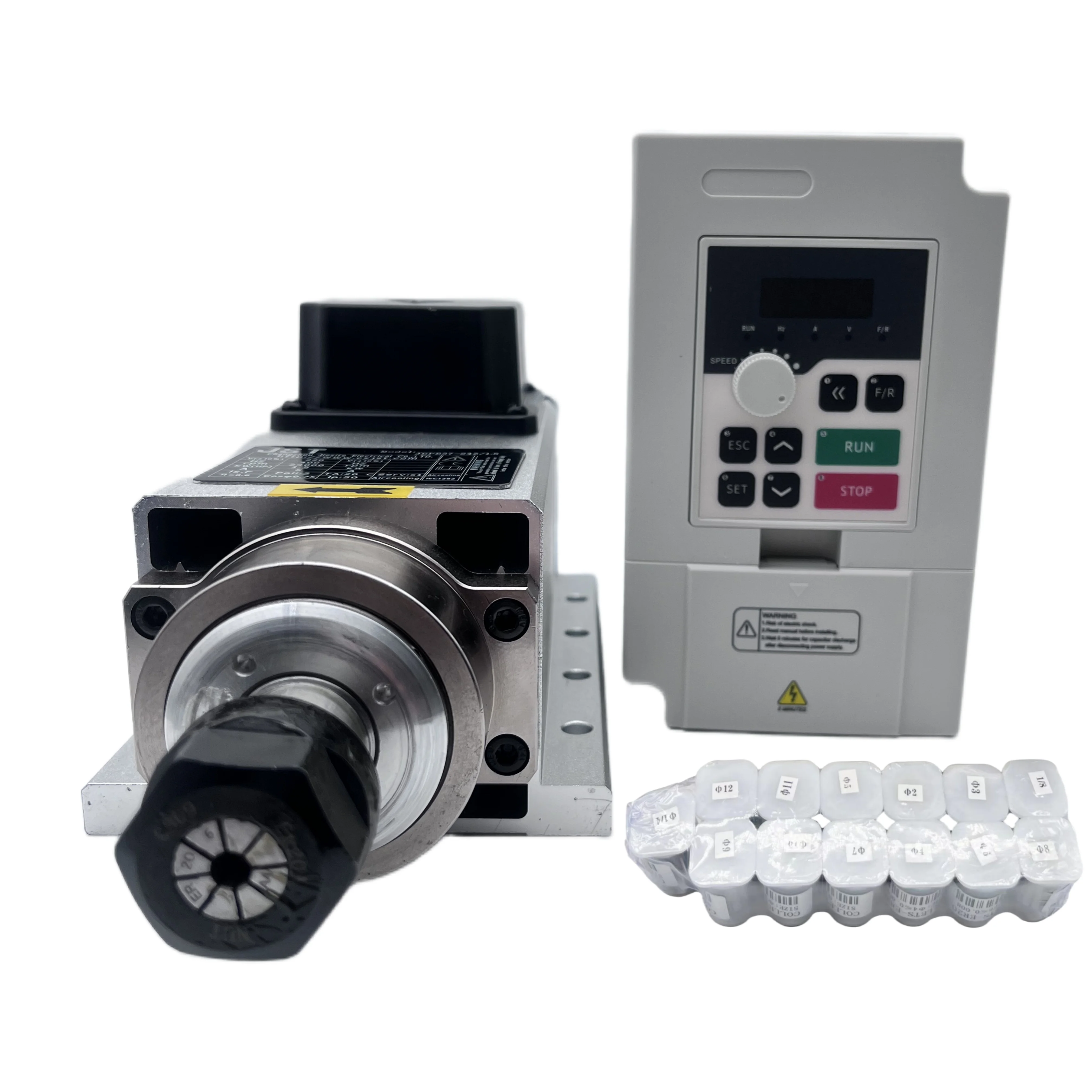 Комплект шпиндельного двигател – обзор и цена Air Cooled 1.5Kw Spindle Motor Inverter 110V