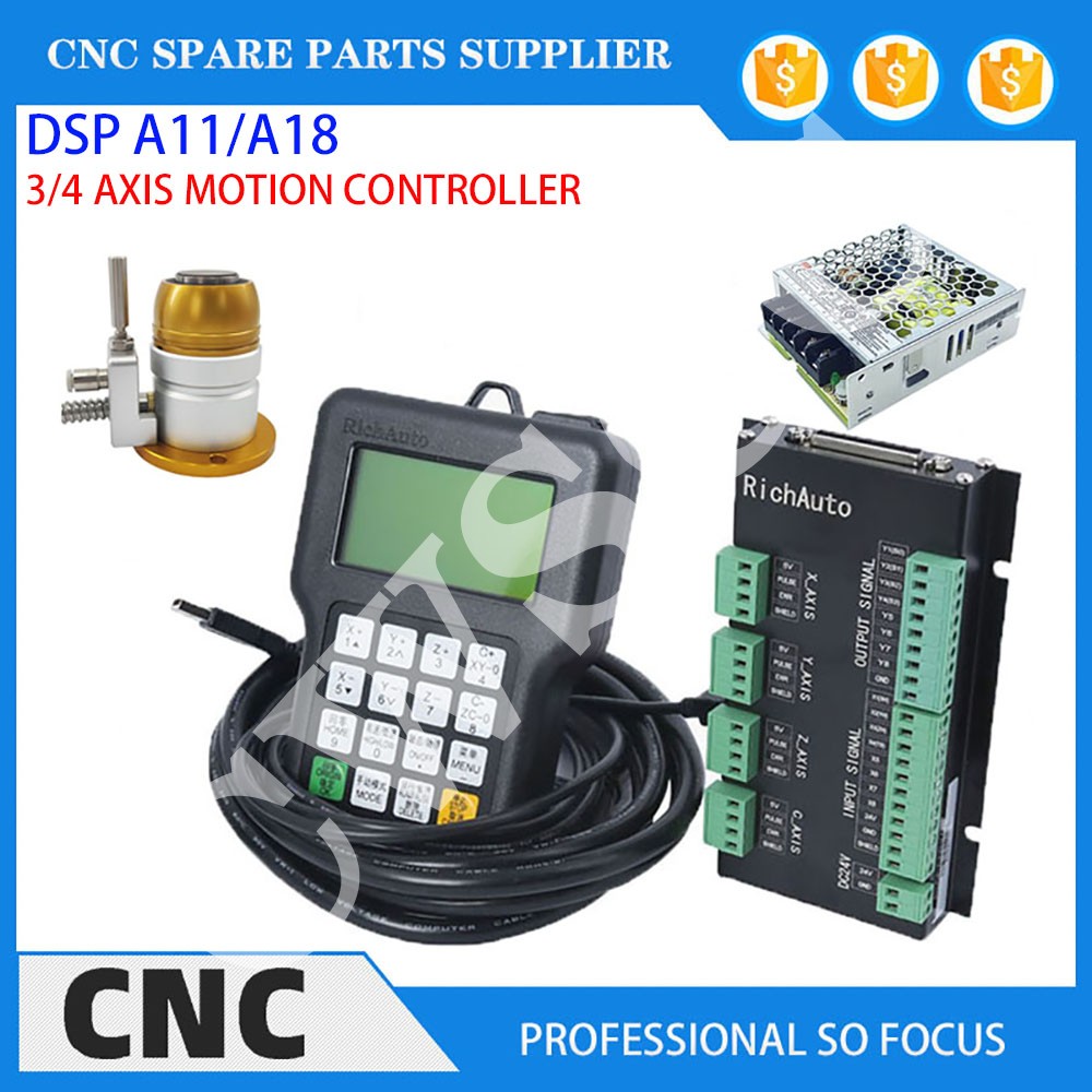 3-осевой 4-осевой станок с ЧПУ – обзор и цена Richauto A11 Dsp Controller 3 Axis