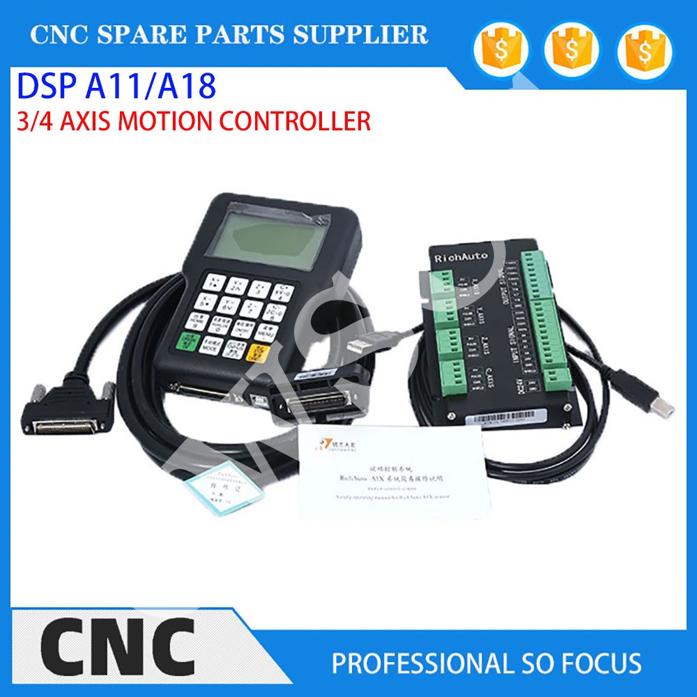 3-осевой 4-осевой станок с ЧПУ – обзор и цена Richauto A11 Dsp Controller 3 Axis