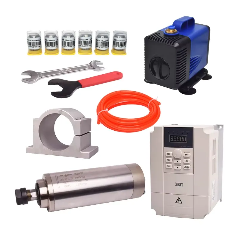 Gdz80 2.2кВт шпиндель с водяны – обзор и цена 2.2Kw Water Cooled Spindle Kit Vfd