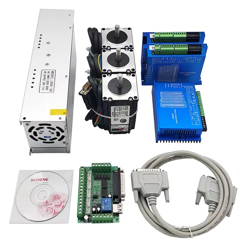 3-осевой сервопривод Nema23 с  – обзор и цена Nema 23 Closed Loop Stepper Motor Driver Kit