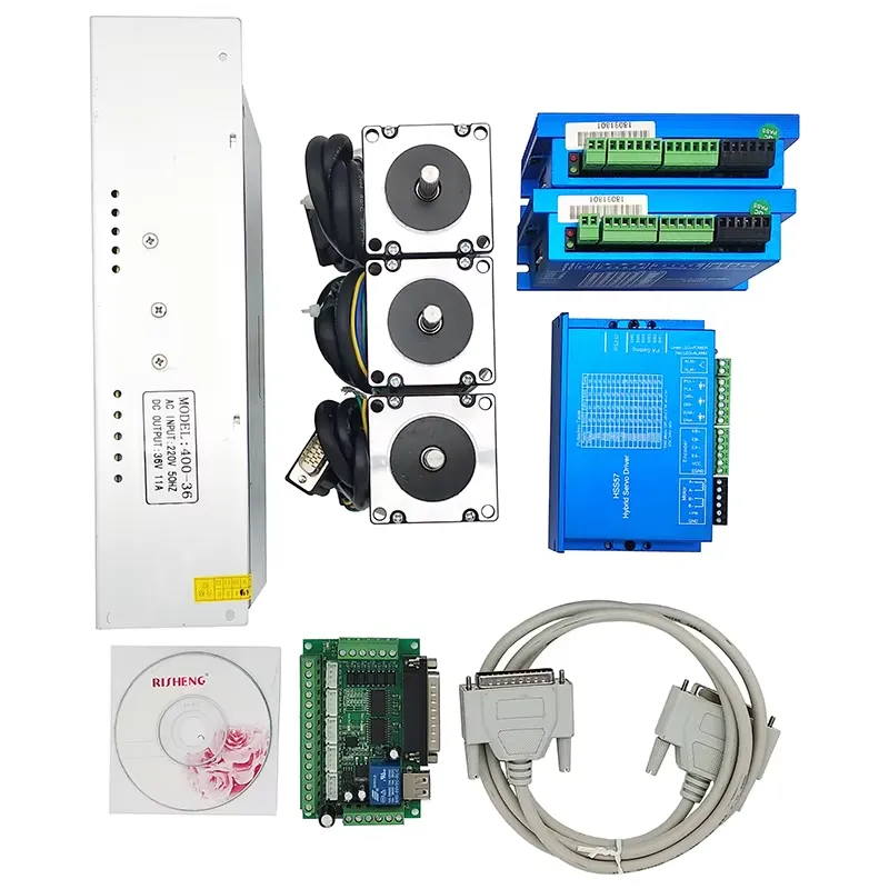 3-осевой сервопривод Nema23 с  – обзор и цена Nema 23 Closed Loop Stepper Motor Driver Kit