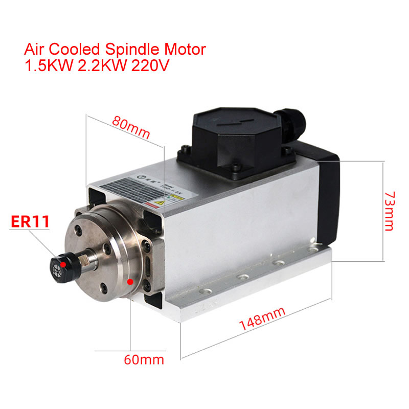800 Вт 1,5 Вт 2,2 кВт 3,5 кВт  – обзор и цена Er20 Collet Chuck Spindle Motor 220V