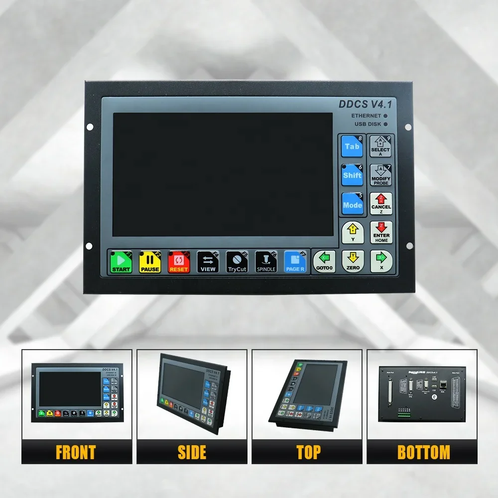 Новейший контроллер ЧПУ HLTNC  – обзор и цена Ddcs V4.1 4 Axis Cnc Offline Controller