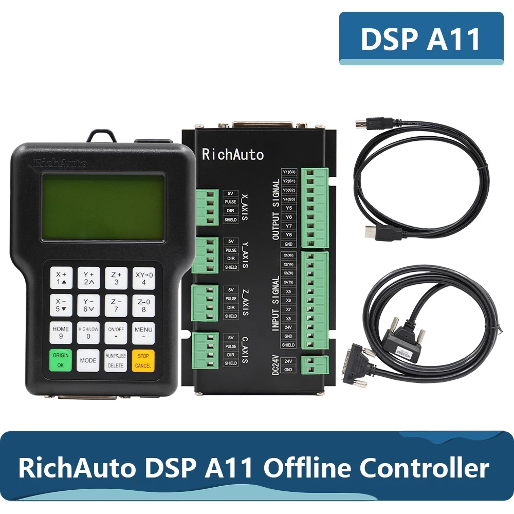 Контроллер ЧПУ RichAuto DSP A1 – обзор и цена Richauto A11 Dsp Controller 3 Axis