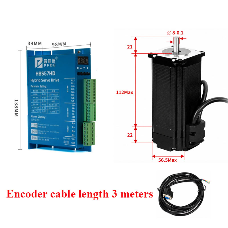 Шаговый двигатель с замкнутым  – обзор и цена Nema 23 Closed Loop Stepper Motor Driver Kit
