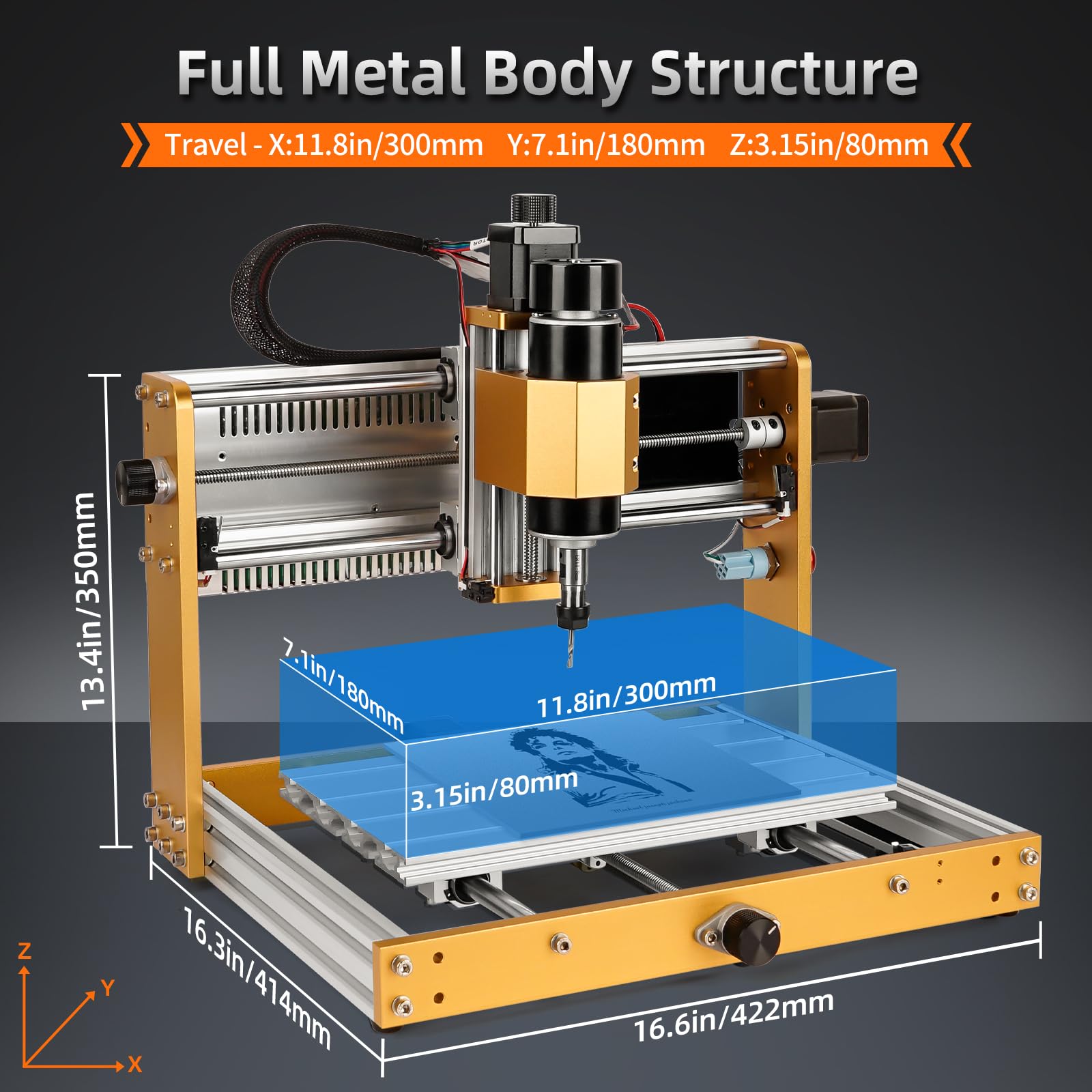 Гравировальный станок LUNYEE C – обзор и цена Cnc 3018 Pro Max Metal