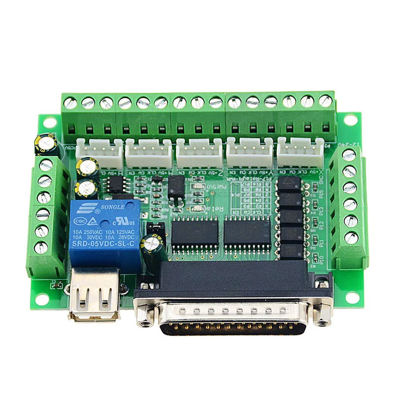 5-осевой интерфейсный адаптер  – обзор и цена 5 Axis Cnc Breakout Board Interface Mach3