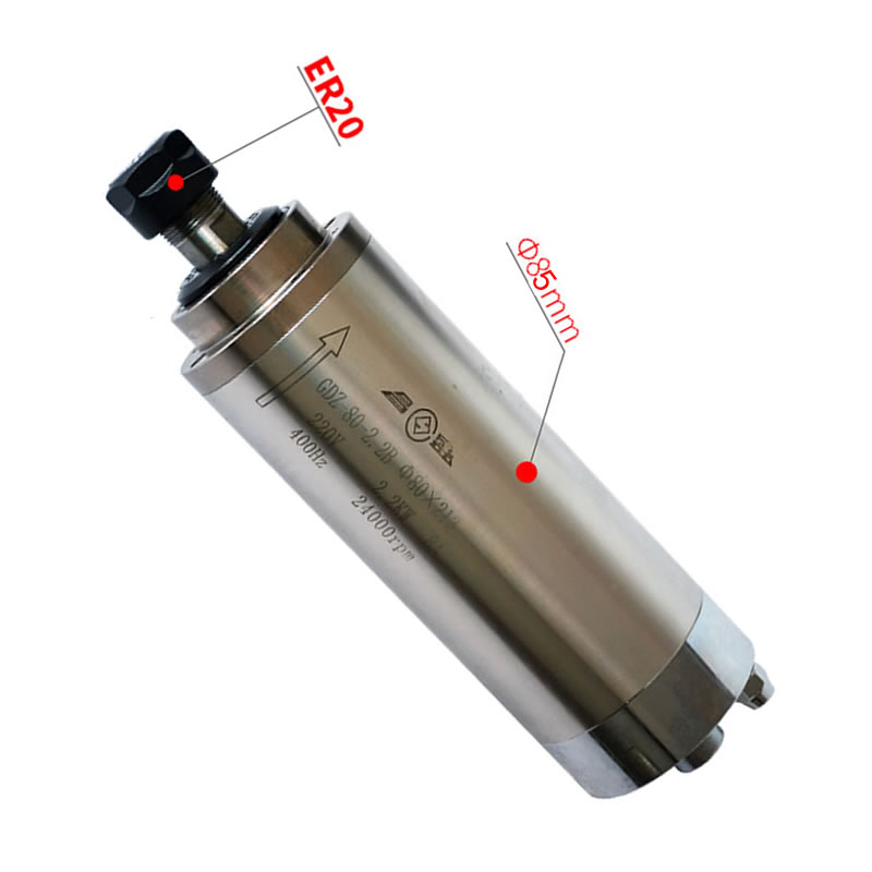 2.2KW 3.0KW 4.5KW ЧПУ шпиндель – обзор и цена Er20 Collet Chuck Spindle Motor 220V