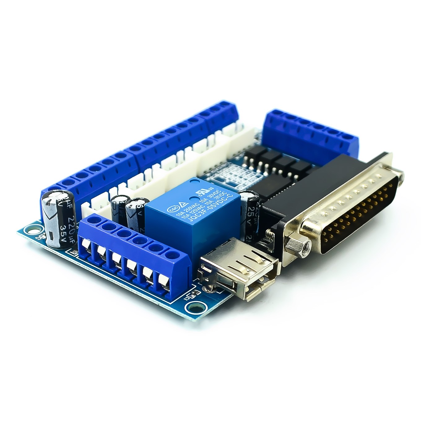 Модернизированная 5-осевая ком – обзор и цена 5 Axis Cnc Breakout Board Interface Mach3